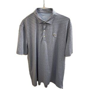Torrey Pines Johnnie-O Striped Newton Polo Blue Stripe  JMPO4190 Men’s Size 2x